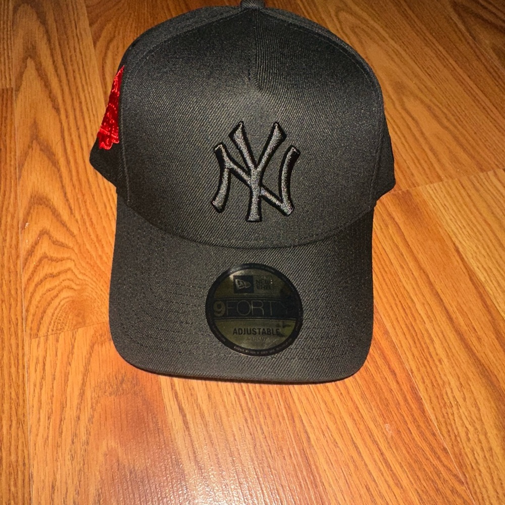 New Era Black Cap with Red Embroidery 9forty Rare